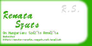 renata szuts business card
